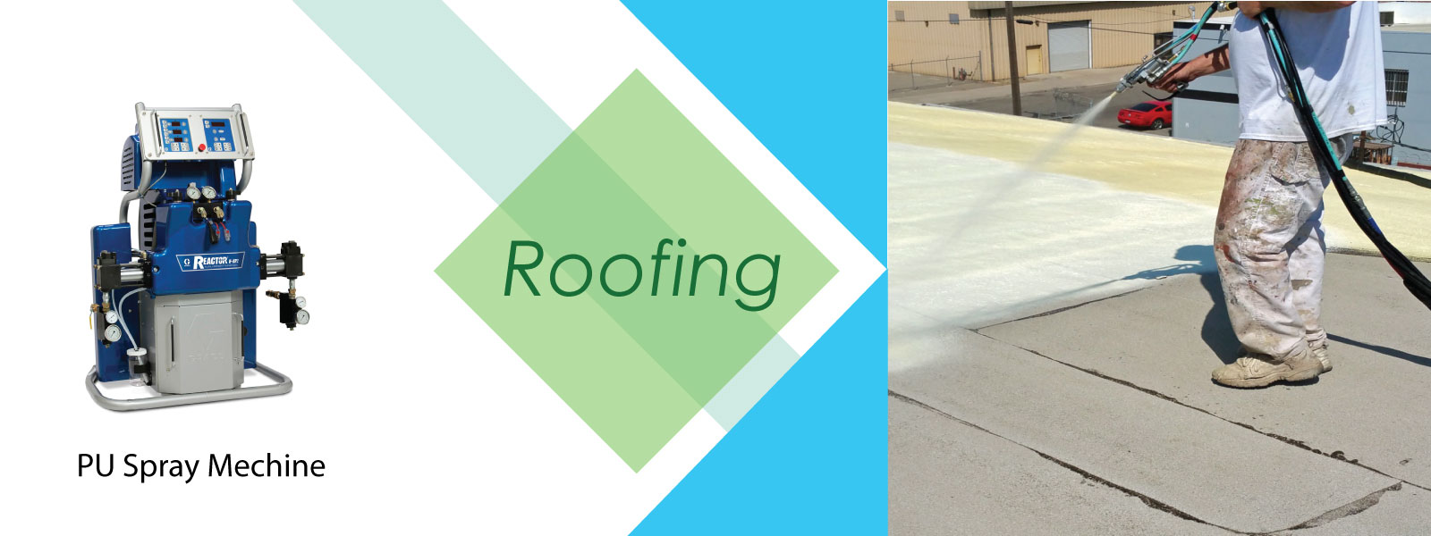 floorintech roofing spray machine